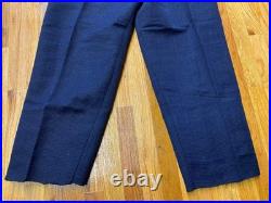 CIVIL War Cs Confederate Blue Jean Wool Field Trousers Pants-large 36 Waist