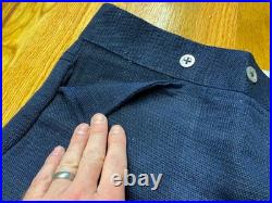 CIVIL War Cs Confederate Blue Jean Wool Field Trousers Pants-xlarge 38 Waist