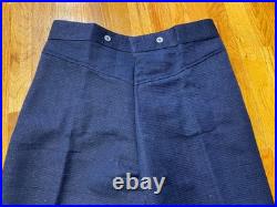 CIVIL War Cs Confederate Blue Jean Wool Field Trousers Pants-xlarge 38 Waist