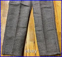 CIVIL War Cs Confederate Brown Jean Wool Field Trousers Pants-2xlarge 40 Wst