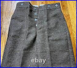 CIVIL War Cs Confederate Brown Jean Wool Field Trousers Pants-2xlarge 40 Wst