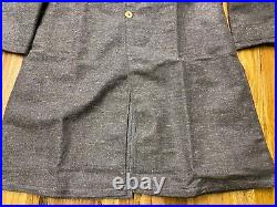 CIVIL War Cs Confederate Infantry Brown Jean Wool Frock Coat Jacket-xlarge 46 48