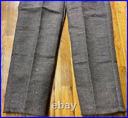 CIVIL War Cs Csa Confederate Brown Jean Wool Field Trousers Pants-medium 34 Wst
