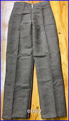 CIVIL War Cs Csa Confederate Brown Jean Wool Field Trousers Pants-medium 34 Wst