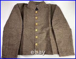 CIVIL War Cs Csa Confederate Infantry Brow Jean Wool Shell Jacket-large 42r 44r