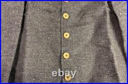 CIVIL War Cs Csa Confederate Infantry Brow Jean Wool Shell Jacket-large 42r 44r