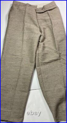 CIVIL War Cs Csa Confederate Infantry Jean Wool Field Trousers Pants-large 36w