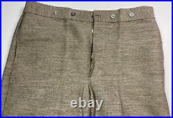 CIVIL War Cs Csa Confederate Infantry Jean Wool Field Trousers Pants-medium 34w