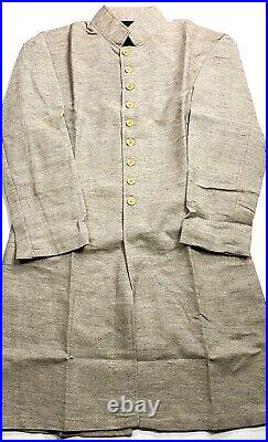 CIVIL War Cs Csa Confederate Infantry Jean Wool Frock Coat Jacket-large 44r