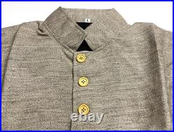 CIVIL War Cs Csa Confederate Infantry Jean Wool Frock Coat Jacket-large 44r