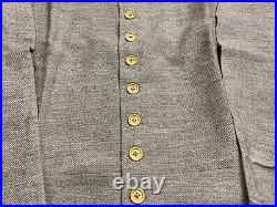 CIVIL War Cs Csa Confederate Infantry Jean Wool Frock Coat Jacket-xlarge 48r