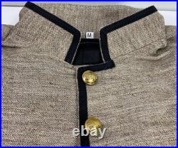 CIVIL War Cs Csa Confederate Infantry Jean Wool Shell Jacket-size 3, 46-48r