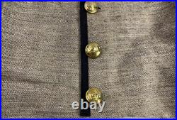 CIVIL War Cs Csa Confederate Infantry Jean Wool Shell Jacket-size 4, 50-52r