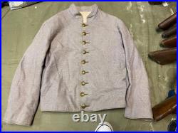 CIVIL War Cs Csa Confederate Infantry Wool Shell Jacket-medium 40r