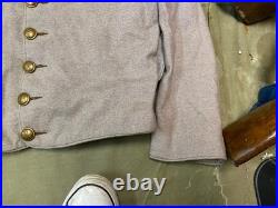 CIVIL War Cs Csa Confederate Infantry Wool Shell Jacket-medium 40r