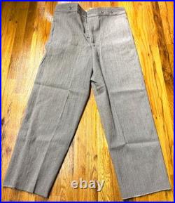CIVIL War Cs Csa Confederate Light Grey Jean Wool Field Trousers Pants-large 36
