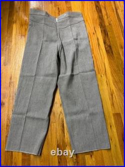 CIVIL War Cs Csa Confederate Light Grey Jean Wool Field Trousers Pants-large 36