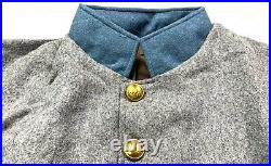 CIVIL War Cs Csa Confederate Wool Infantry Shell Jacket- Size 2 (38-40r)