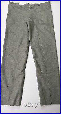 CIVIL War Csa Confederate Grey Wool Trousers-large