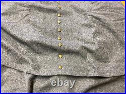 CIVIL War Csa Rebel Confederate Winter Grey Wool Greatcoat Over Coat-2xlarge