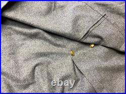 CIVIL War Csa Rebel Confederate Winter Grey Wool Greatcoat Over Coat-medium 40r