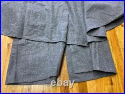 CIVIL War Csa Rebel Confederate Winter Grey Wool Greatcoat Over Coat-medium 40r