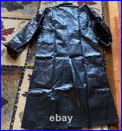 CIVIL War Csa Rebel Us Union Confederate Rubberized Rain Jacket Coat-2xlarge 50r