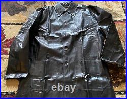 CIVIL War Csa Rebel Us Union Confederate Rubberized Rain Jacket Coat-medium 40r