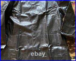 CIVIL War Csa Rebel Us Union Confederate Rubberized Rain Jacket Coat-xlarge 48r