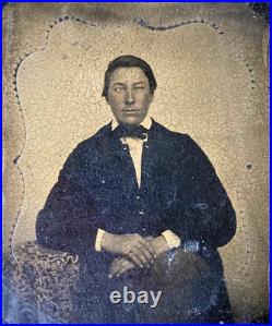 CIVIL War Early Confederate Soldier Tintype Photo 1862