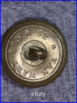 CIVIL War Era Confederate South Carolina Seal Button Van Wart