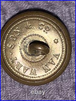 CIVIL War Era Confederate South Carolina Seal Button Van Wart