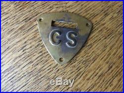 CIVIL War Era Cs Stamped Saddle Shield Confederate Cavalry