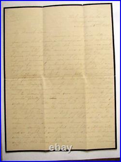 CIVIL War Georgia Confederate Surgeon Letter From Wife With Cover 1863