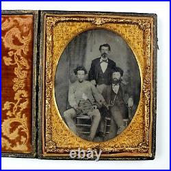 CIVIL War Half Plate Tintype Photogragh Confederate Cavalry Man Cavalryman