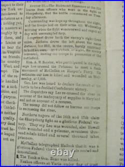 CIVIL War Jackson Mississippi Confederate Newspaper 1862