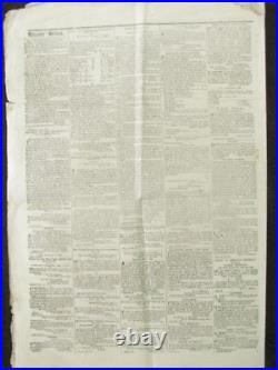 CIVIL War Jackson Mississippi Confederate Newspaper 1862