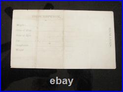 CIVIL War Kentucky Louisville Confederate Military Prison Pass 1863