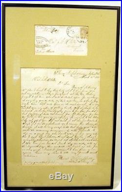 CIVIL War Letter From Confederate Prisoner Of War, With