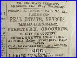 CIVIL War Memphis Tennessee Daily Appeal Confederate Newspaper 1861