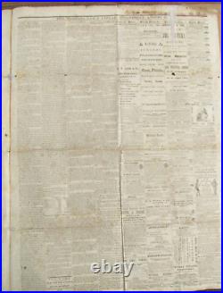 CIVIL War Memphis Tennessee Daily Appeal Confederate Newspaper 1861