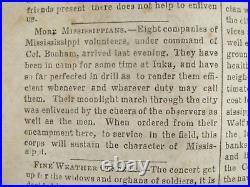 CIVIL War Memphis Tennessee Daily Appeal Confederate Newspaper 1861