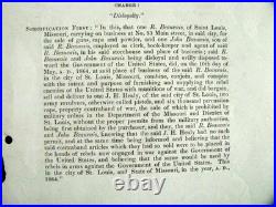 CIVIL War Missouri Confederate Arms Maker Beauvais Courtmartial