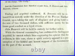 CIVIL War Missouri Confederate Arms Maker Beauvais Courtmartial