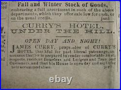 CIVIL War Natchez Confederate Newspaper 1862 News Of Stone Wall Jackson