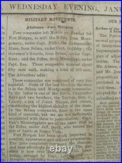 CIVIL War New Orleans True Delta Newspaper With Confederate Steamboat Overstamp