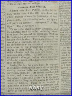 CIVIL War New Orleans True Delta Newspaper With Confederate Steamboat Overstamp