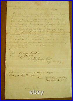 CIVIL War Tennessee Confederate Discharge Certificate Orange Court House