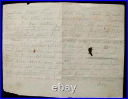 CIVIL War Virginia Confederate Soldier Letter With Good Content