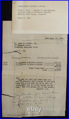 CIVIL War Virginia Confederate Soldier Letter With Good Content